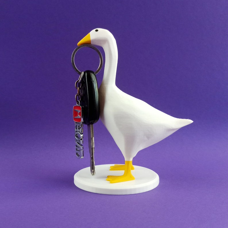 Untitled Goose Figure Key Holder Goose Keychain Etsy