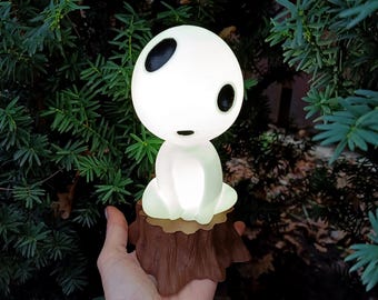 Kodama Lamp #3 - Wireless Nightlight - Glow Kodama - Japanese Folklore - Forest Spirit - Home Decor
