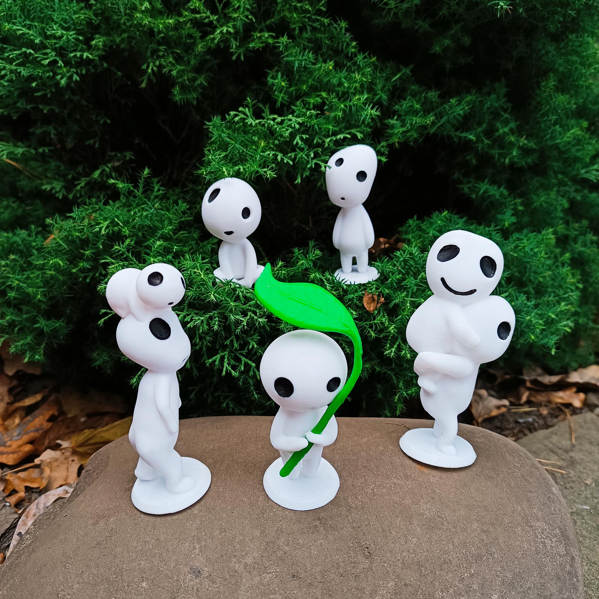 Kodama Tree Spirits: Japanese Forest Figure Set - Garden Decor - Etsy