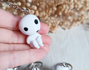 Kodama Keychain - Tree Spirits - Japanese Folklore - Forest