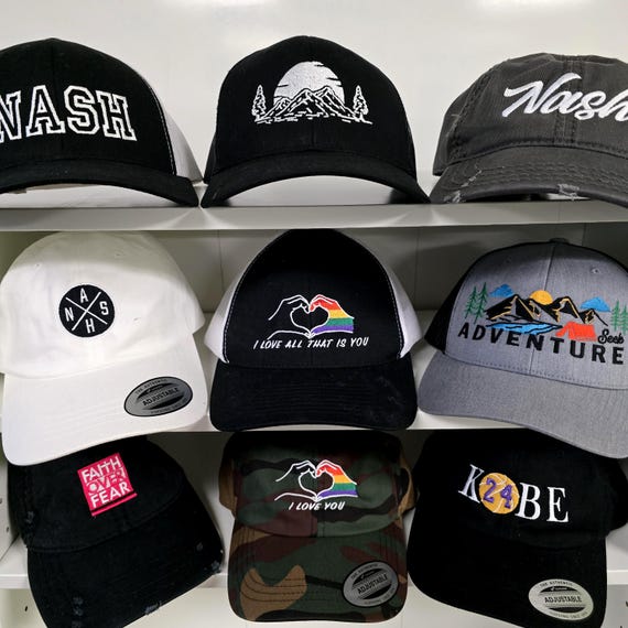 Custom Embroidered Adjustable Relaxed Fit Baseball Cap Dad Hat