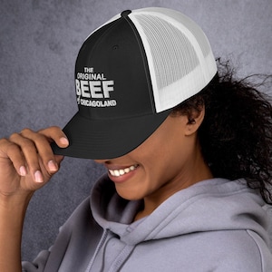 Das ursprüngliche Rind von Chicago Land bestickte Trucker-Cap, der Bärenhut