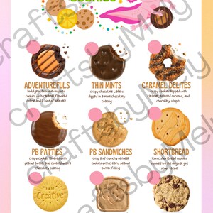 Girl Scout Cookie Booth Menu Price Sheet Printable 2024 / ALL Prices ...