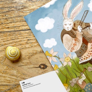 Spring Equinox postcards, Easter , 5 art postcards of 300 g matt paper 10.5 x 14.8 cm image 3