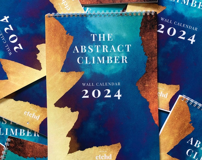 Climbing Art Calendar 2024, Bouldering Gift, Climbing Gift, Climbing