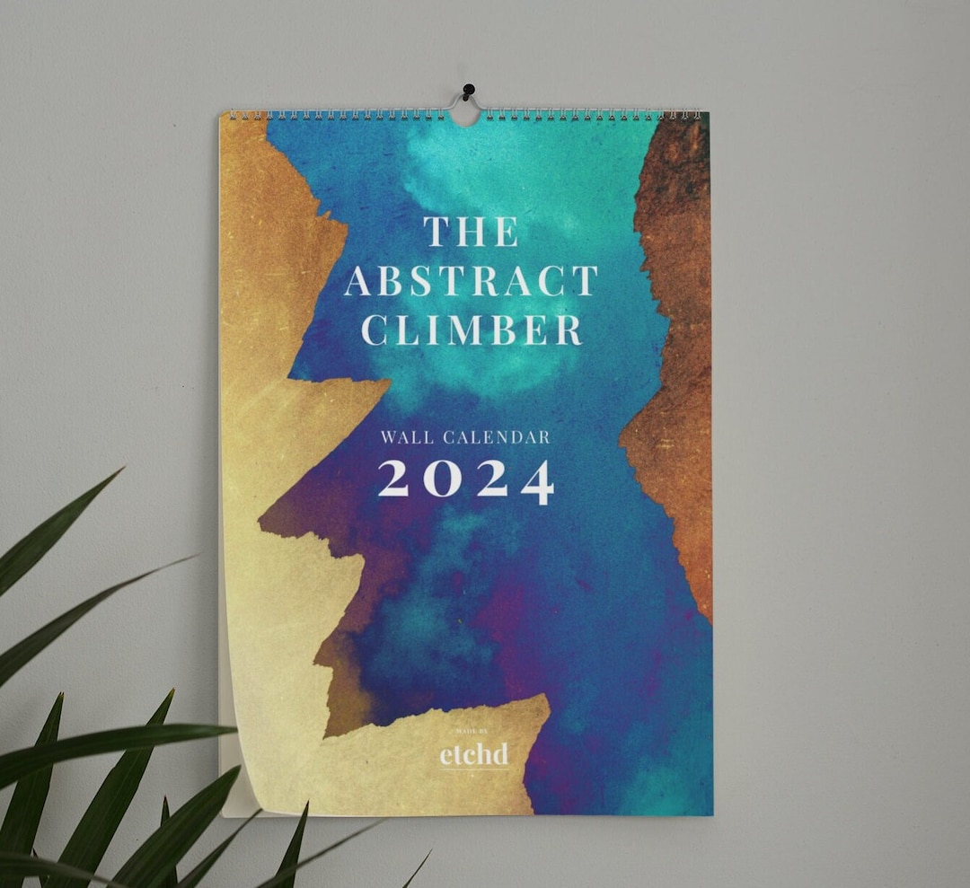 Bouldering Art Calendar 2024 Bouldering Gift Climbing Gift Etsy UK