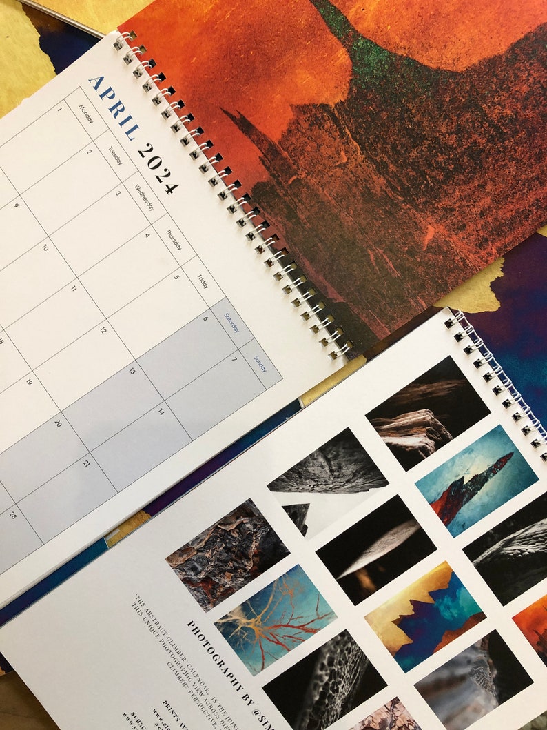 Climbing Art Calendar 2024, Bouldering Gift, Climbing Gift, Climbing