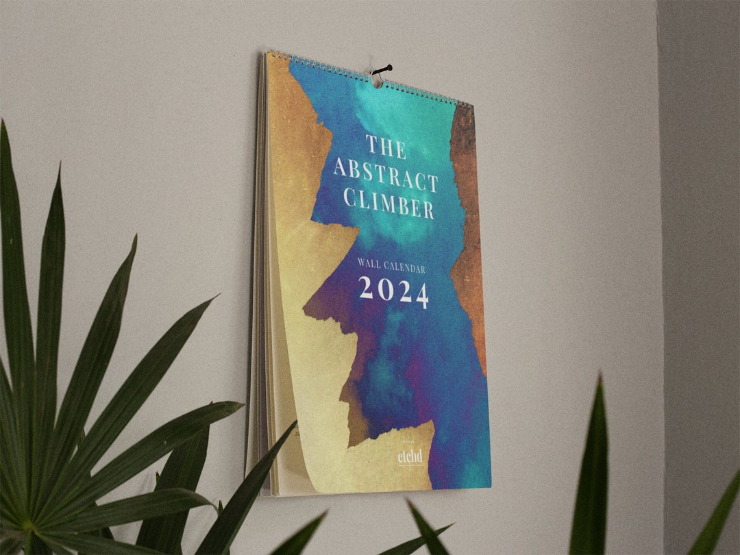 Bouldering Art Calendar 2024 PREORDER Bouldering Gift Etsy UK