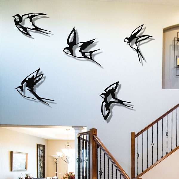 Gold Bird Wall Art Etsy