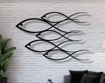 DOITOOL Metal Fish Wall Decor Tropical Fish Figurine Sea Life Art Metal Wall Sculpture Hanging Decoration for Pool Patio Indoor Outdoor Wall Sculptures Blue DOITOOL Metal Fish Wall Decor Tropical Fish Figurine Sea Life Art Metal Wall Sculpture Hanging Decoration for Pool Patio Indoor Outdoor Wall Sculptures Blue