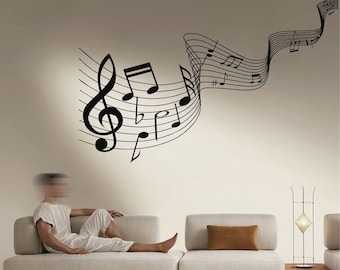 Metal Wall Decor Music Time Music Notes Wall Art Music - Etsy