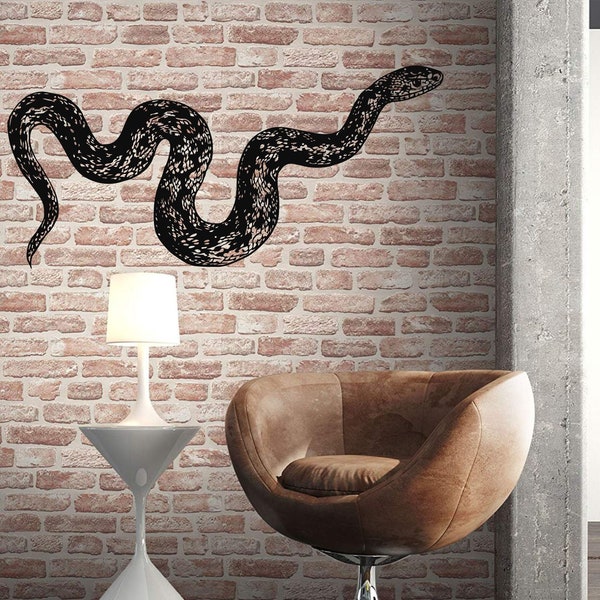 Metal Wall Decor, Snake Wall Art , Metal Snake Décor, Animal Art, Wall Hanging, Home Living Room Wall Art, Interior Decoration