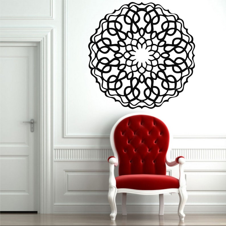 Metal Wall Art Mandala Decor Metal Mandala Wall Art Bohemian Etsy