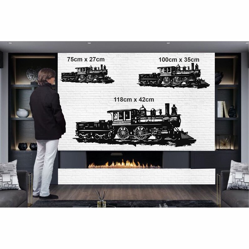 Metal Wall Decor Vintage Train Decor Home Kids Room Etsy Canada