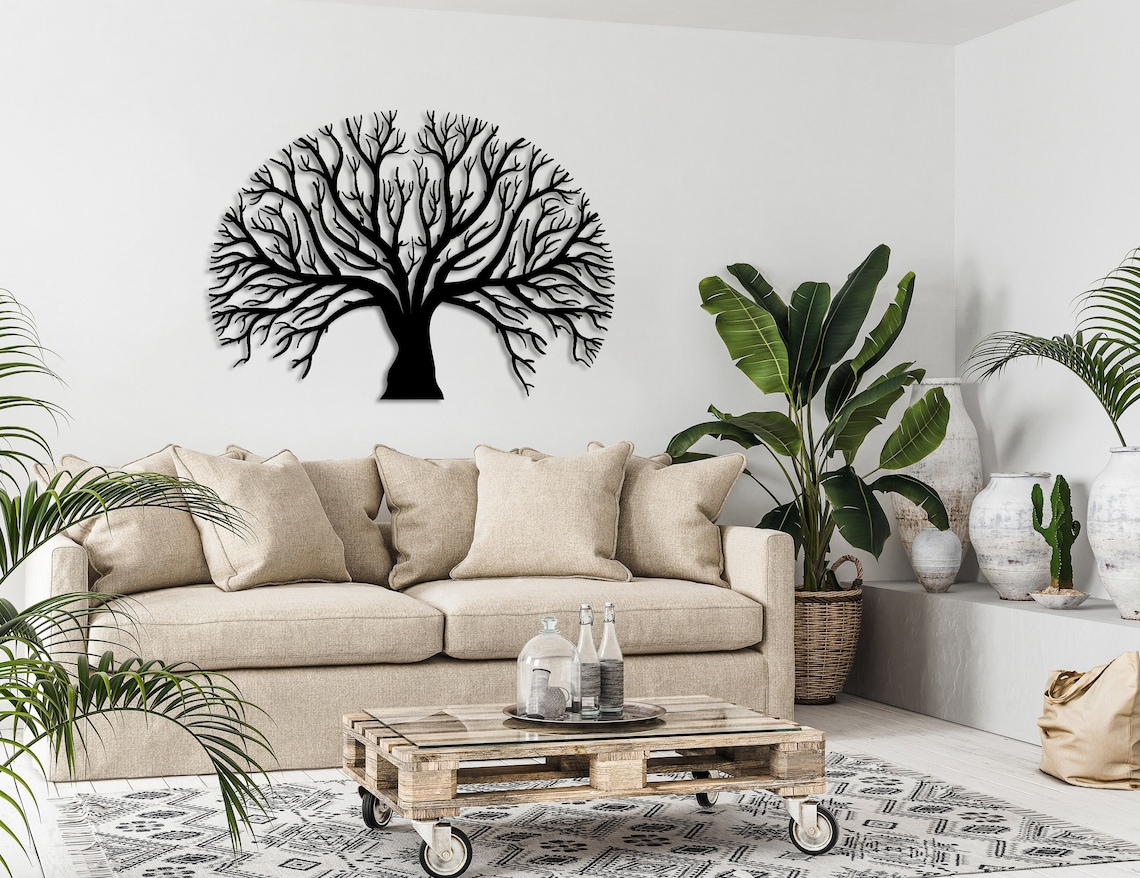 Metal Wall Decor Metal Tree Wall Art Tree of Life - Etsy