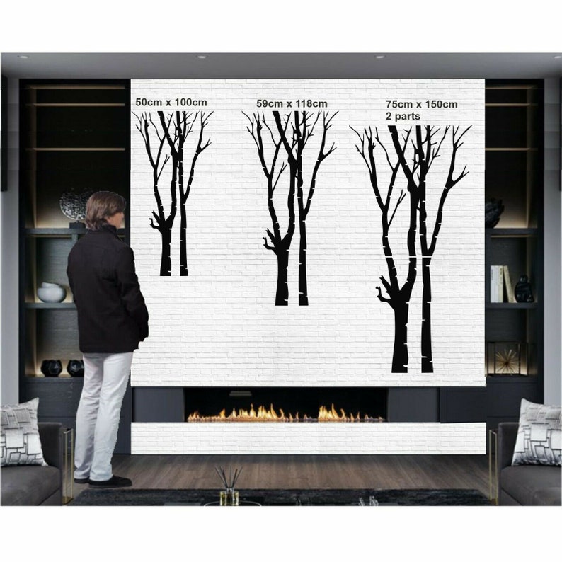 Metal Wall Decor, Metal Tree Wall Art, Double Tree Sign, Metal Wall Art, Tree Wall Decor, Home Decoration, Wall Hangings image 4