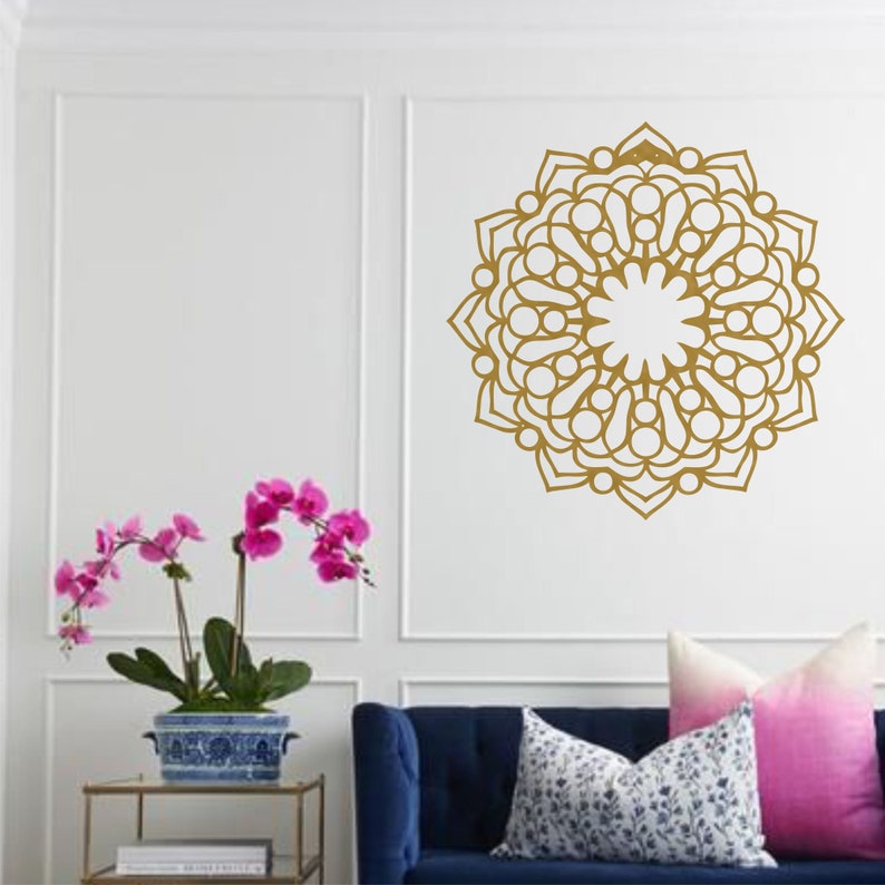 Metal Wall Art Mandala Decor Metal Mandala Wall Art Bohemian Etsy