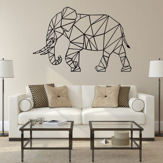 Metal Wall Decor Geometric Elephant Metal Elephant Decor | Etsy Metal Wall Decor Geometric Elephant Metal Elephant Decor | Etsy