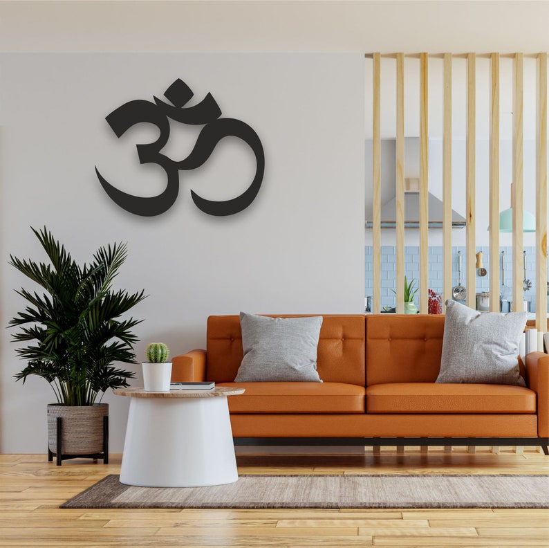 Metal Wall Art Metal Om Decor Yoga Gifts OM Symbol Wall Etsy