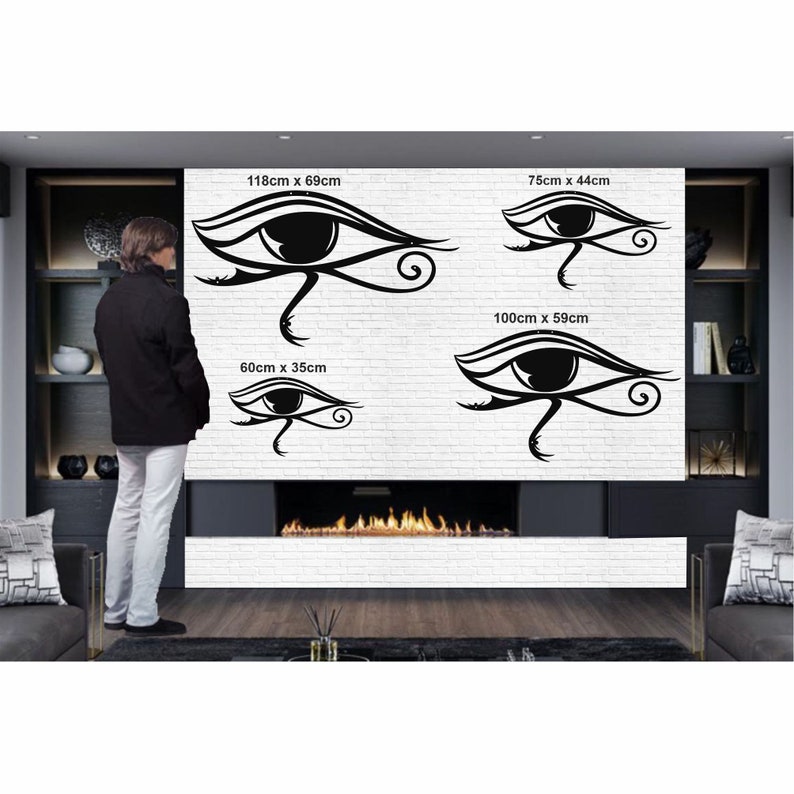Metal Wall Decor Eye of Horus Metal Wall Art Metal Eye Etsy