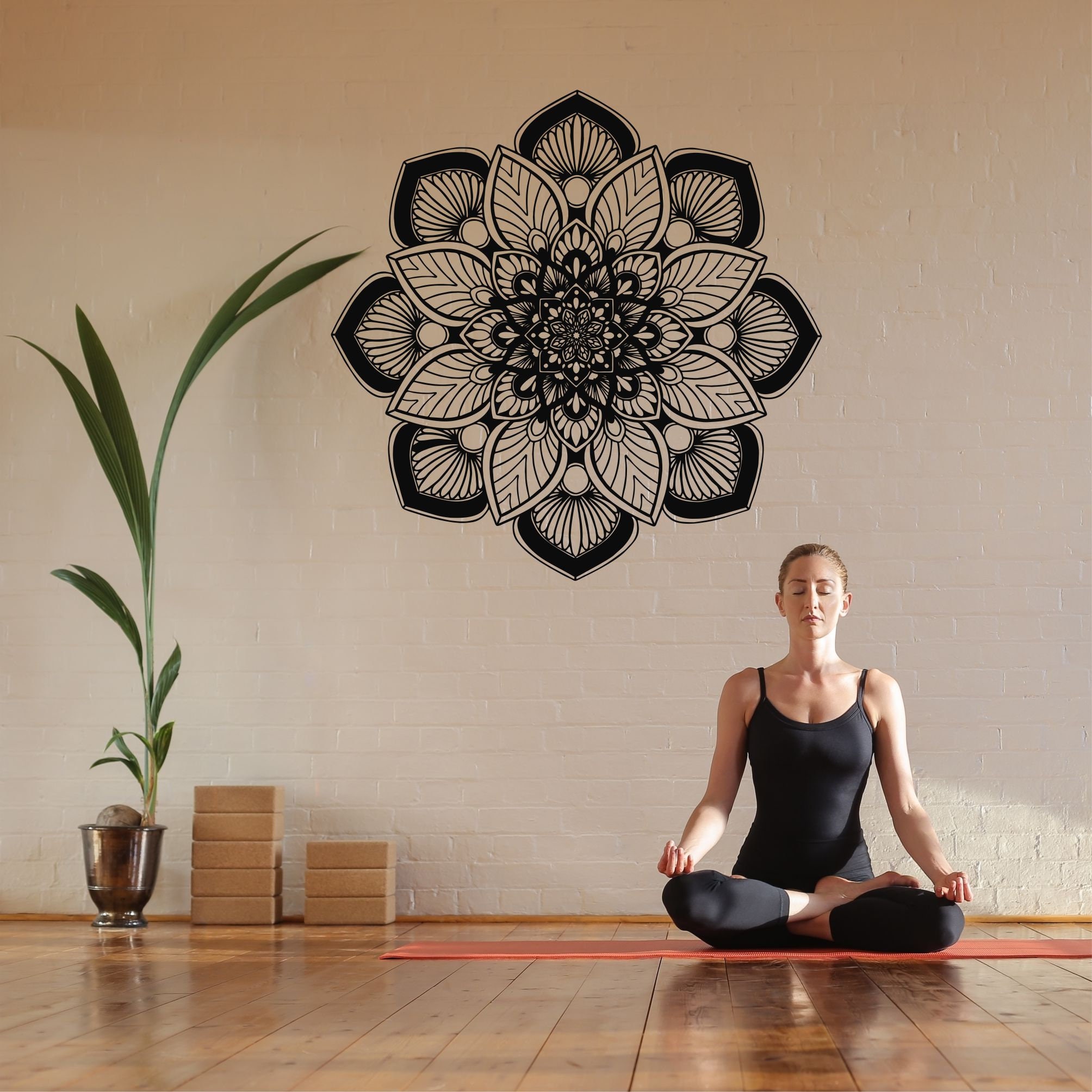 Yoga Man Metal Wall Art, Modern Home Decor, Yoga Gifts for Women