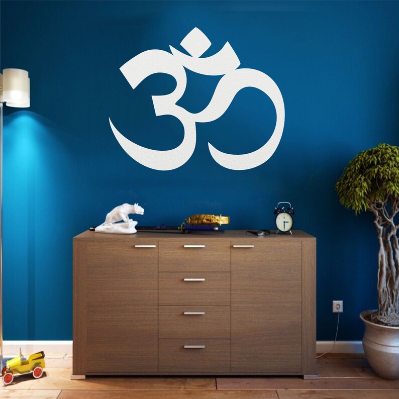 Metal Wall Art Metal Om Decor Yoga Gifts OM Symbol Wall Etsy