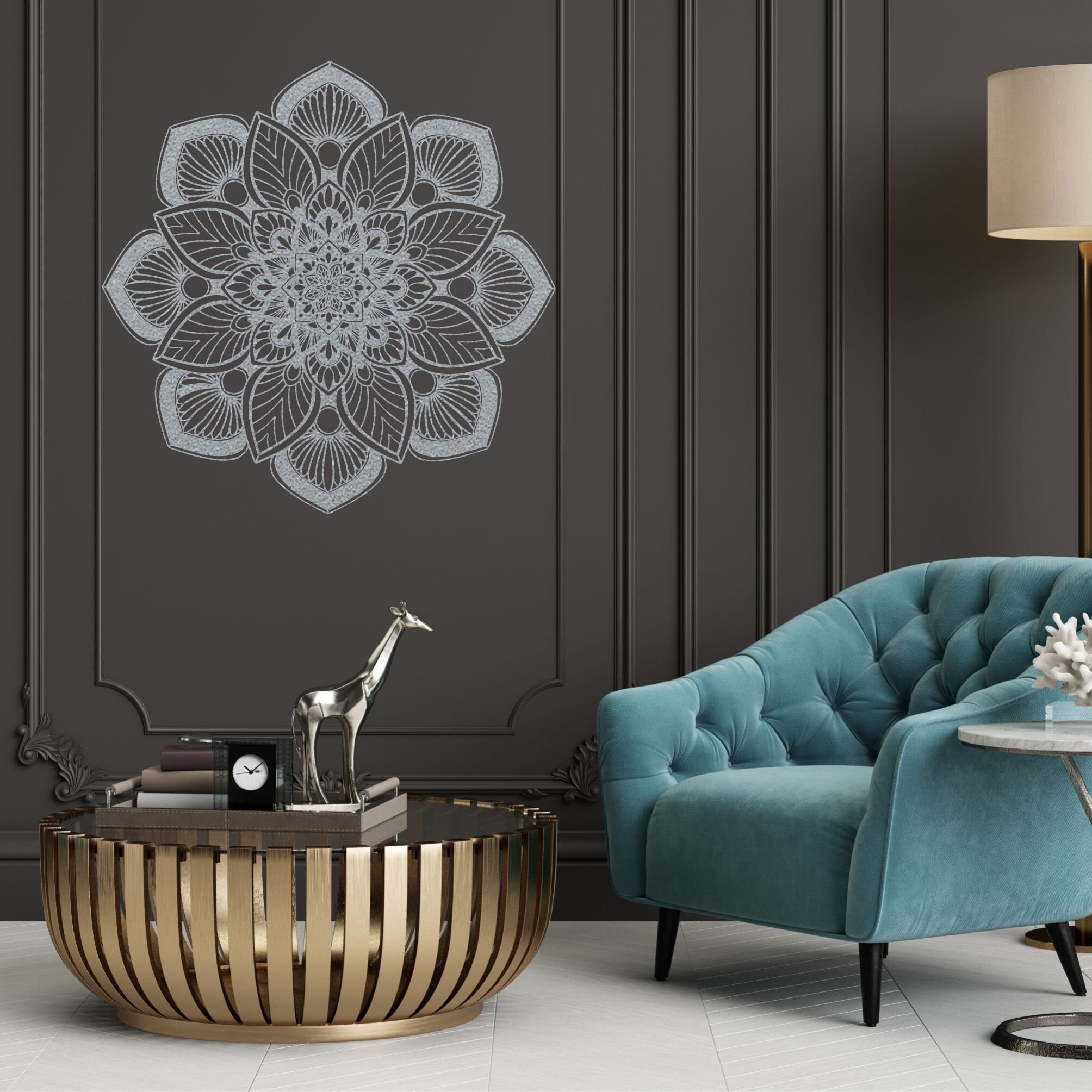 Metal Wall Decor Metal Mandala Décor Namaste Bohemian Wall | Etsy UK