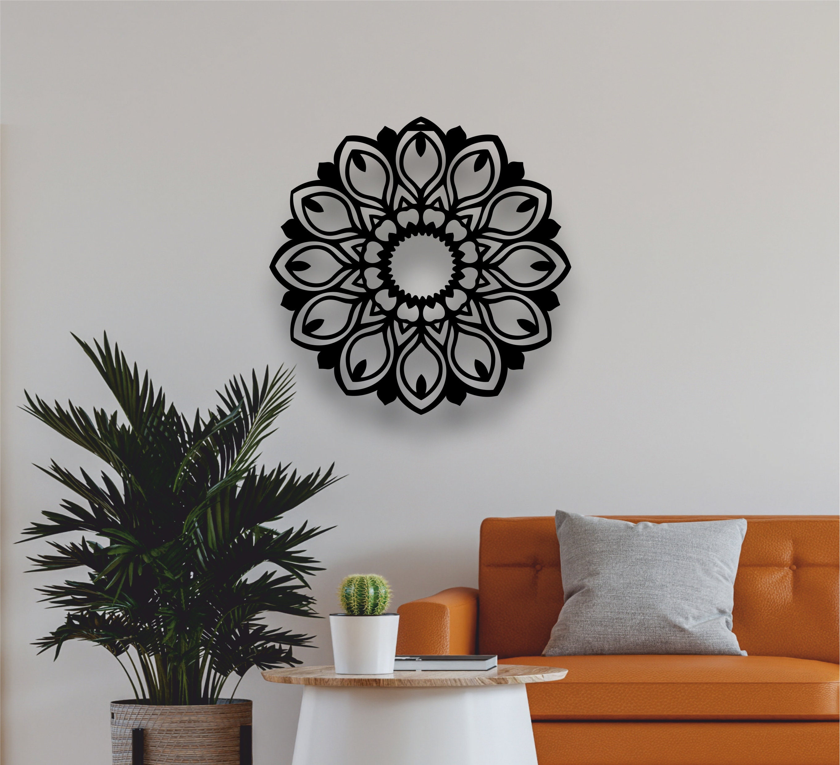 Metal Wall Art Mandala Decor Metal Mandala Wall Art Bohemian Etsy
