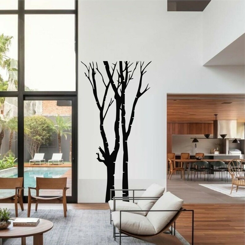 Metal Wall Decor, Metal Tree Wall Art, Double Tree Sign, Metal Wall Art, Tree Wall Decor, Home Decoration, Wall Hangings image 1