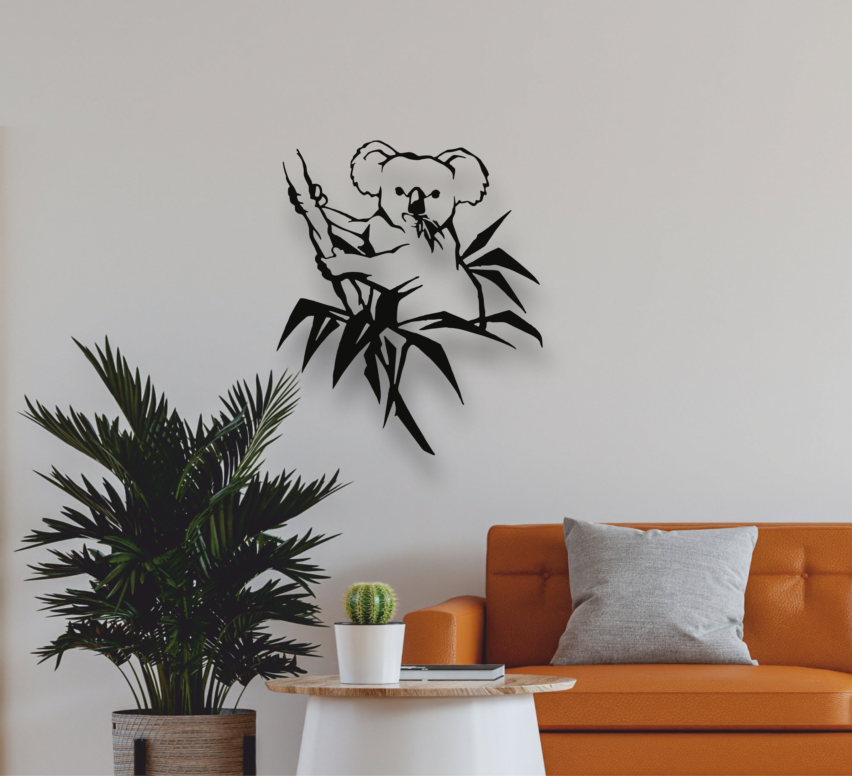 Metal Wall Art Metal Koala Bear Decor Interior Decoration Etsy