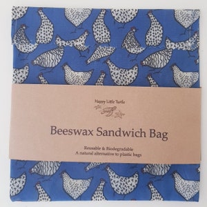 Beeswax Food Bag Sandwich Bag Biodegradable Eco-Friendly Compostable Reusable