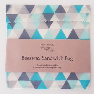 Beeswax Food Bag Sandwich Bag Biodegradable Eco-Friendly Compostable Reusable