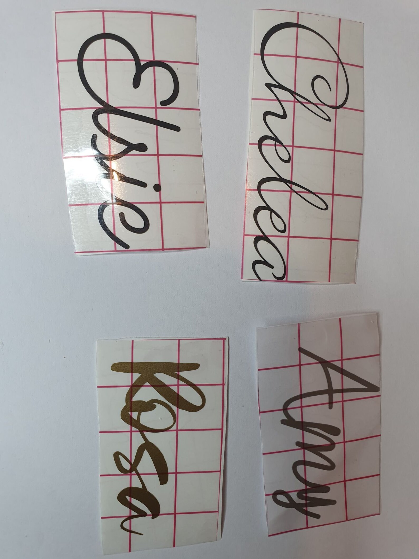 Personalised Vinyl Name Stickers Vinyl letter stickers Etsy