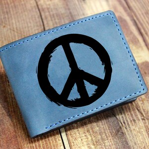 Peace Symbol Design Wallet for Men & Women | Harmony Wallet | Friendship Personalized Wallet | Gift Idea
