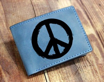 Peace Symbol Design Wallet for Men & Women | Harmony Wallet | Friendship Personalized Wallet | Gift Idea