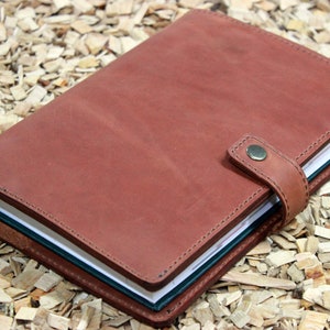 Travelers notebook cover a5,Leather notebook cover refillable,Leather notebook cover 5x8,Notebook cover field notes,Travel journal cover