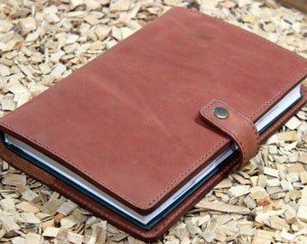Travelers notebook cover a5,Leather notebook cover refillable,Leather notebook cover 5x8,Notebook cover field notes,Travel journal cover