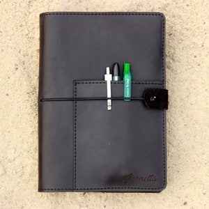 2023 Gepersonaliseerde notebook cover A5, zacht leer, mate lederen cover voor A5. Dekking voor 2024