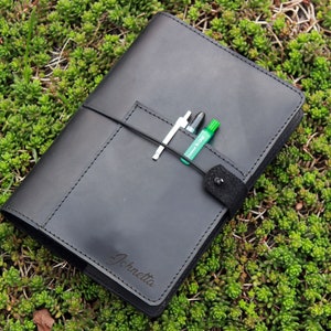 Notebook cover pen holder,Notebook cover,Book cover,Leather notebook cover,A5 notebook cover,A5 cover,Leather book cover,2020 leather cover
