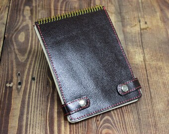 Personalized Leatherette Journal, Engraved Notebook with Card Slots