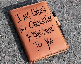 Leather Notebook Cover, Vintage leather journal cover A5, Simple notebook cover a5, Various color options, Moleskine cover, Hobonichi Techo