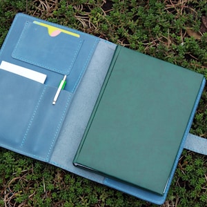 Capa de couro macio para planejador feliz a5, capa de diário personalizada a5, capa para notebook com monograma a5, capa macia para notebook melhor presente 2020
