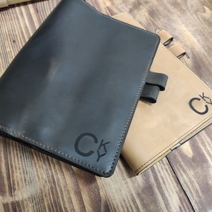 Hobonichi Cover - Leather Travelers Notebook for Midori, leuchtturm1917, Moleskine - Personalized with Custom GPS Coordinates - A4 A5