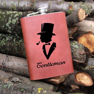 Matraz de cuero personalizado, matraz de novios, matraz grabado, matraz de cadera, matraz personalizado, matraz monogramado, matraz para novios, matraz de novio