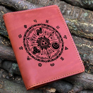 Leather Passport Cover Personalized, Gate of Time,The Legendady ,Custom Passport Holder,Passport Wallet,Travel Wallet Passport Case