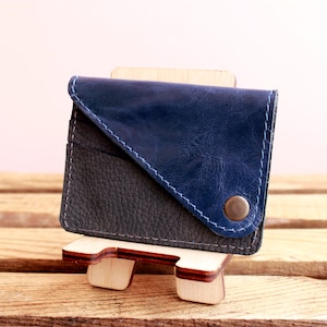 Porta carte in pelle / Portafoglio sottile / Portafoglio sottile / Portafoglio minimalista / Porta carte di credito / Portafoglio porta carte per lei e per lui Organizzatore