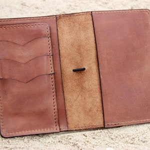 Handmade Personalized Leather Field Notes Cover, Moleskine Cahier Cover, Handmade Leather Cover for 3.5&quot;x5.5&quot; Notebooks, Lifetime Leather
