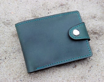 Personalized Leather Wallet, Mens Bifold Wallet, Leather Bifold Wallet, Classic Leather Wallet, Christmas Gift, Gift For Dad