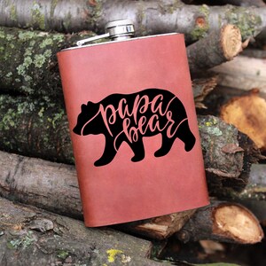 Gift for Dad, Personalized Hip Flask, Custom Engraved Flask, 5 oz Stainless Steel Flask, Father&#39;s Day Gift, Dad Flask, Father&#39;s Day Flask