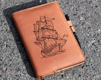 Personalized Business Notebook, Leather Cover Diary, Leather Journal, Custom Notepad A5, Gift for teacher/artist/traveler/office